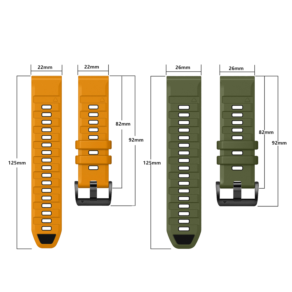 Fenix E 47mm Official QuickFit - Silicone Watch Band 22Mm のレビューと価格