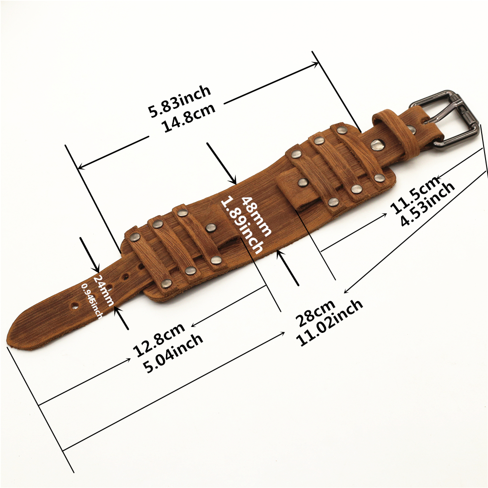 Punk Leather Watch Strap for M - Tropic Strap Vintage のレビューと価格