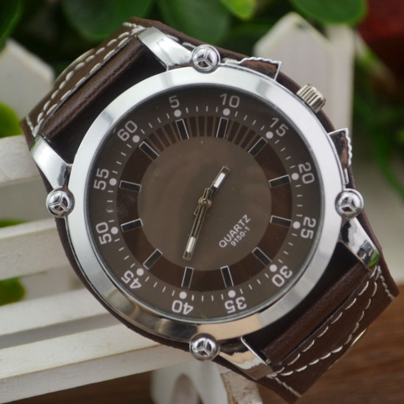 Fashion Brand Luxury Wristwatc - Leather Watch Band Men のレビューと価格