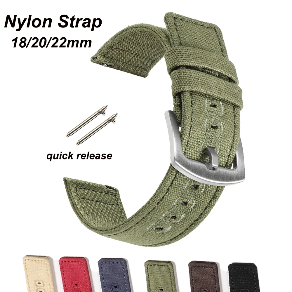 18mm 20mm Nylon Woven Canvas W - Perlon Strap Woven のレビューと価格